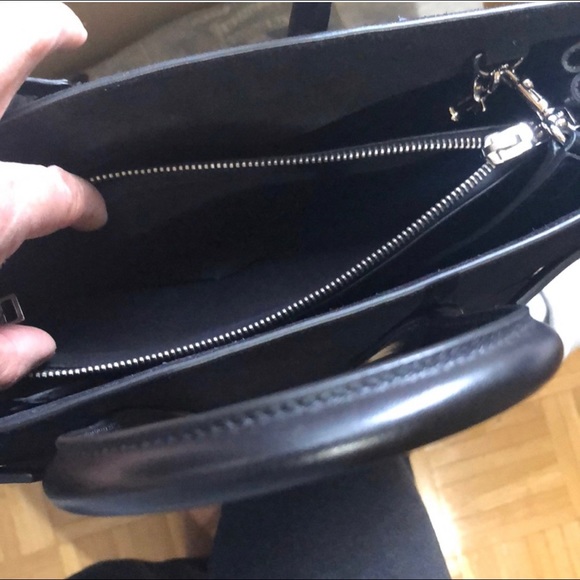Black suede Sac De Jour YSL Saint Laurent Satchel - Picture 3 of 6
